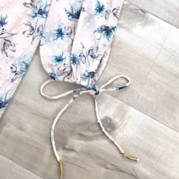 MOON RIVER⚡️Cold Shoulder Floral Ruffled Dress_S - Picture 7 of 10